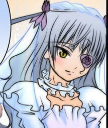 Rating: Safe Score: 0 Tags: 1girl barasuishou collarbone dress frills image long_hair puffy_sleeves silver_hair solo traditional_media upper_body yellow_eyes User: admin