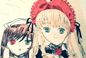 Rating: Safe Score: 0 Tags: 2girls auto_tagged blonde_hair bonnet flower green_eyes hat image long_hair long_sleeves looking_at_viewer multiple_girls pair red_eyes red_flower red_rose rose shinku simple_background suigintou suiseiseki User: admin