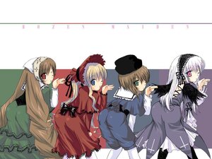 Rating: Safe Score: 0 Tags: 4girls blonde_hair blue_eyes bonnet brown_hair dress frills green_eyes hairband hat image long_hair long_sleeves looking_at_viewer looking_back multiple multiple_girls one_eye_closed red_eyes shinku silver_hair souseiseki suigintou suiseiseki tagme very_long_hair wings User: admin