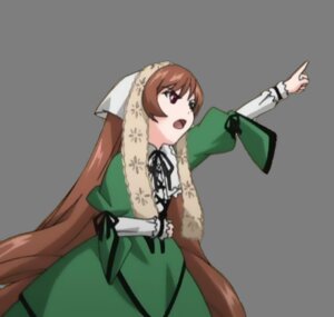 Rating: Safe Score: 0 Tags: 1girl arm_up brown_eyes brown_hair dress green_dress image long_hair long_sleeves open_mouth outstretched_arm ribbon solo suiseiseki transparent_background very_long_hair User: admin