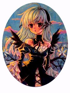 Rating: Safe Score: 0 Tags: 1girl bare_shoulders black_dress detached_collar dress frills image long_hair long_sleeves solo suigintou wings User: admin