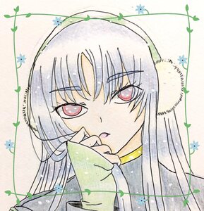 Rating: Safe Score: 0 Tags: 1girl eyebrows_visible_through_hair flower hat image long_hair looking_at_viewer red_eyes solo suigintou traditional_media User: admin