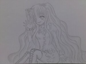 Rating: Safe Score: 0 Tags: 1girl boots cross-laced_footwear dress frills greyscale hair_ornament image kirakishou knee_boots lineart long_hair monochrome rose sitting smile solo thigh_boots thighhighs traditional_media very_long_hair zettai_ryouiki User: admin