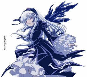 Rating: Safe Score: 0 Tags: 1girl black_wings dress flower frilled_sleeves frills hairband image long_hair long_sleeves looking_at_viewer pink_eyes rose silver_hair simple_background solo suigintou very_long_hair wide_sleeves wings User: admin