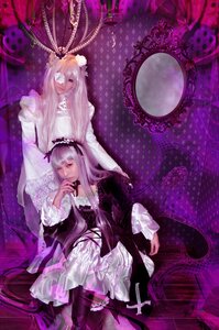 Rating: Safe Score: 0 Tags: 1girl dress flower frills lolita_fashion long_hair multiple_cosplay ribbon sitting suigintou tagme User: admin