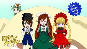 Rating: Safe Score: 0 Tags: blonde_hair bonnet brown_hair closed_eyes dress drill_hair flower green_dress green_eyes green_hair hat head_scarf heterochromia image long_hair long_sleeves looking_at_viewer multiple multiple_girls open_mouth red_dress red_eyes shinku smile souseiseki suiseiseki tagme twintails very_long_hair User: admin