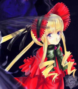 Rating: Safe Score: 0 Tags: 1girl blonde_hair blue_eyes bow bowtie dress drill_hair frills image long_hair long_sleeves looking_at_viewer red_dress shinku sidelocks solo twintails upper_body User: admin