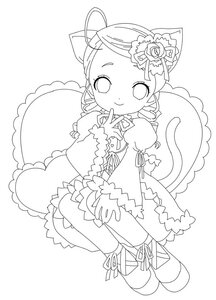 Rating: Safe Score: 0 Tags: 1girl animal_ears blush boots cat_ears closed_mouth dress drill_hair flower frills full_body greyscale hair_ornament image kanaria long_sleeves monochrome puffy_sleeves ribbon rose sitting smile solo striped striped_legwear vertical_stripes User: admin