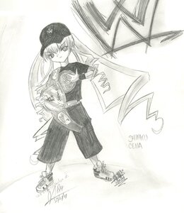 Rating: Safe Score: 0 Tags: 1girl auto_tagged baseball_cap clothes_writing full_body greyscale hat image long_hair looking_at_viewer monochrome shinku shoes signature smile sneakers solo sportswear standing twintails uniform User: admin