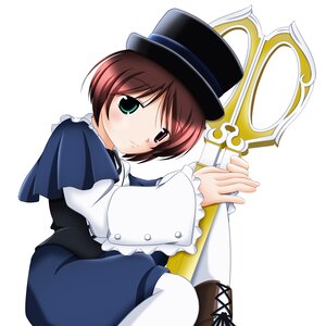 Rating: Safe Score: 0 Tags: 1girl blue_dress boots brown_hair dress frills green_eyes hat heterochromia image long_sleeves looking_at_viewer pantyhose red_eyes short_hair sitting solo souseiseki striped top_hat vertical_stripes white_legwear User: admin