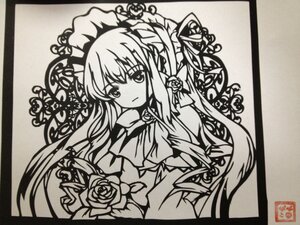 Rating: Safe Score: 0 Tags: 1girl auto_tagged blush dress flower frame image long_hair long_sleeves looking_at_viewer monochrome rose shikishi shinku simple_background solo User: admin