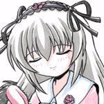 Rating: Safe Score: 0 Tags: 1girl blush closed_mouth grey_hair hair_ribbon identity_censor image long_hair mosaic_censoring pixel_art plaid ribbon simple_background solo suigintou virtual_youtuber white_background User: admin