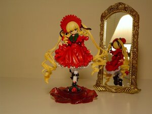 Rating: Safe Score: 0 Tags: 1girl blonde_hair blue_eyes bow doll dress drill_hair flower long_hair red_dress rose shinku solo twintails very_long_hair User: admin