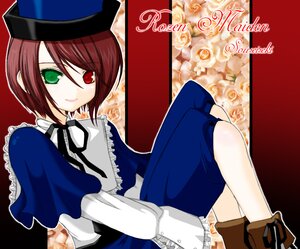 Rating: Safe Score: 0 Tags: 1girl auto_tagged blue_dress dress flower frills green_eyes hat heterochromia image long_sleeves looking_at_viewer red_eyes short_hair smile solo souseiseki User: admin