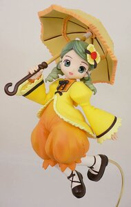 Rating: Safe Score: 0 Tags: 1girl black_footwear doll dress drill_hair flower full_body green_eyes green_hair hair_ornament holding_umbrella kanaria long_sleeves open_mouth parasol shoes smile solo standing twin_drills umbrella white_legwear wide_sleeves yellow_dress User: admin