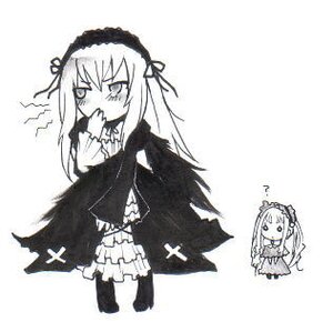 Rating: Safe Score: 0 Tags: 2girls blush boots covering_mouth dress eighth_note frills hairband hand_over_own_mouth hand_to_own_mouth image lolita_hairband long_hair long_sleeves looking_at_viewer monochrome multiple_girls musical_note pair ribbon shinku simple_background standing suigintou very_long_hair white_background wings User: admin