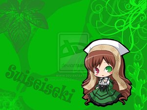 Rating: Safe Score: 0 Tags: 1girl brown_hair chibi copyright_name dress frills green_background green_dress green_eyes head_scarf heterochromia image long_hair long_sleeves looking_at_viewer red_eyes solo standing suiseiseki very_long_hair watering_can User: admin