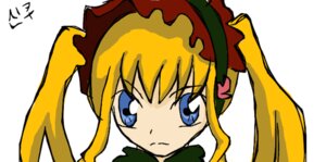 Rating: Safe Score: 0 Tags: 1girl bangs blonde_hair blue_eyes closed_mouth face image long_hair looking_at_viewer portrait shinku sidelocks simple_background solo twintails white_background User: admin