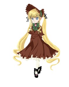 Rating: Safe Score: 0 Tags: 1girl blonde_hair blue_eyes bonnet bow bowtie dress full_body green_bow image long_hair long_sleeves looking_at_viewer red_dress shinku shoes simple_background solo standing twintails very_long_hair white_background User: admin