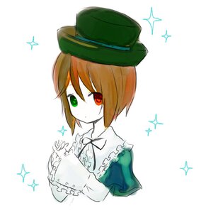 Rating: Safe Score: 0 Tags: +_+ 1girl brown_hair diffraction_spikes dress frills glint green_eyes hat heterochromia image long_sleeves red_eyes ribbon short_hair simple_background solo souseiseki sparkle sparkle_background sparkling_eyes striped striped_background suiseiseki upper_body vertical_stripes white_background User: admin