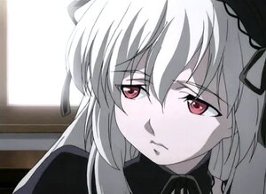 Rating: Safe Score: 0 Tags: 1girl bangs black_ribbon closed_mouth eyebrows_visible_through_hair hair_between_eyes hair_ribbon image long_hair red_eyes ribbon simple_background solo suigintou white_background User: admin