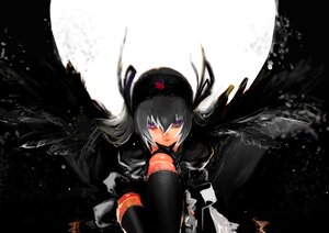Rating: Safe Score: 0 Tags: 1girl akemi_homura akuma_homura auto_tagged black_gloves black_hair black_wings choker dress elbow_gloves feathered_wings forest gloves hairband image long_hair looking_at_viewer miwa_hitomi moon nature purple_eyes rozen_maiden solo space suigintou thighhighs tree white_hair wings User: admin