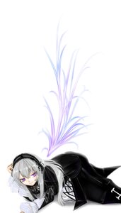 Rating: Safe Score: 0 Tags: 1girl black_wings dress flower frills hairband image lolita_hairband long_hair long_sleeves looking_at_viewer purple_eyes ribbon silver_hair simple_background solo suigintou very_long_hair white_background wings User: admin