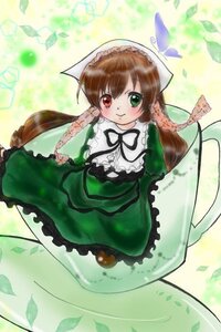 Rating: Safe Score: 0 Tags: 1girl brown_hair dress frills green_dress green_eyes hat head_scarf heterochromia image long_hair long_sleeves looking_at_viewer red_eyes ribbon smile solo suiseiseki twintails very_long_hair User: admin