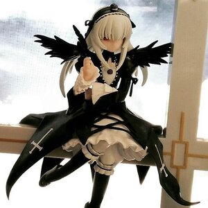 Rating: Safe Score: 0 Tags: 1girl black_dress black_footwear black_wings blonde_hair bloomers boots cross doll dress frills full_body hairband long_sleeves solo standing suigintou wings User: admin