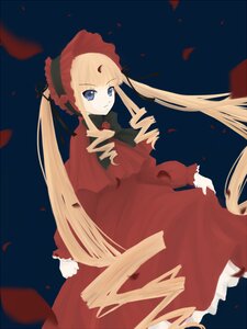 Rating: Safe Score: 0 Tags: 1girl blonde_hair blue_eyes dress flower image long_hair long_sleeves looking_at_viewer petals red_dress rose rose_petals shinku solo twintails very_long_hair User: admin