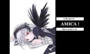 Rating: Safe Score: 0 Tags: 1girl black_border black_dress black_ribbon black_wings blush dress frilled_sleeves frills from_side hairband image letterboxed lolita_hairband long_hair long_sleeves looking_at_viewer looking_to_the_side red_eyes ribbon rozen_maiden silver_hair simple_background solo sorethroat suigintou text_focus tsurime upper_body white_background wings User: admin