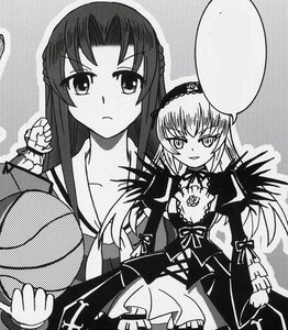 Rating: Safe Score: 0 Tags: 2girls ball balloon clenched_hands dress greyscale hairband image kakizaki_megu long_hair long_sleeves looking_at_viewer monochrome multiple_girls solo suigintou User: admin
