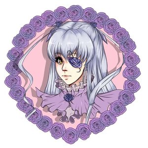 Rating: Safe Score: 0 Tags: 1boy barasuishou blue_flower blue_rose eyepatch flower frills image long_hair looking_at_viewer pink_flower pink_rose portrait purple_flower purple_rose rose silver_hair solo white_rose yellow_eyes User: admin