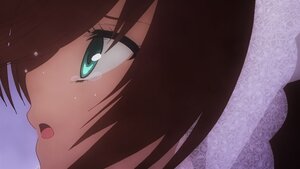 Rating: Safe Score: 0 Tags: 1girl brown_hair close-up eyebrows_visible_through_hair face green_eyes hair_between_eyes image open_mouth solo suiseiseki User: admin