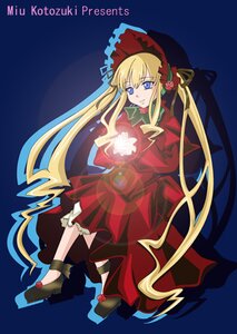 Rating: Safe Score: 0 Tags: 1girl auto_tagged blonde_hair blue_eyes bonnet bow bowtie dress flower full_body image long_hair long_sleeves looking_at_viewer red_dress rose shinku solo twintails very_long_hair User: admin