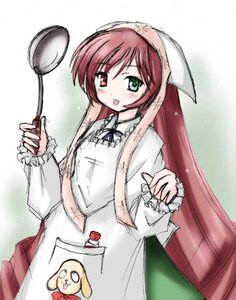 Rating: Safe Score: 0 Tags: 1girl :d apron artist_request blush brown_hair dress frills green_eyes heterochromia image long_hair long_sleeves looking_at_viewer open_mouth photoshop_(medium) red_eyes rozen_maiden smile solo souseiseki suiseiseki very_long_hair User: admin