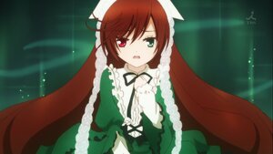 Rating: Safe Score: 0 Tags: 1girl black_ribbon brown_hair dress frills heterochromia image long_hair long_sleeves looking_at_viewer open_mouth red_eyes ribbon solo suiseiseki tears very_long_hair User: admin