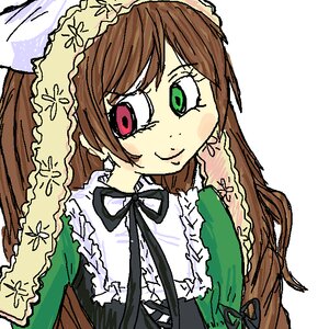 Rating: Safe Score: 0 Tags: 1girl auto_tagged bangs black_ribbon brown_hair dress frills green_dress green_eyes heterochromia image long_hair long_sleeves oekaki red_eyes ribbon simple_background smile solo suiseiseki twintails upper_body white_background User: admin