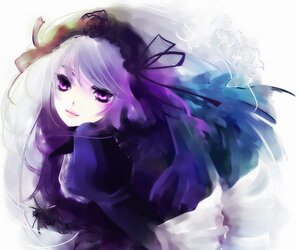 Rating: Safe Score: 0 Tags: 1girl black_ribbon closed_mouth dress flower frills hairband image lolita_hairband long_hair long_sleeves looking_at_viewer purple_eyes ribbon rose smile solo suigintou very_long_hair User: admin