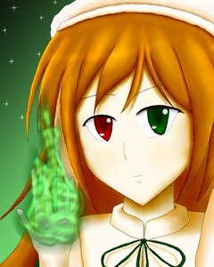 Rating: Safe Score: 0 Tags: 1girl bare_shoulders christmas closed_mouth face gloves green_eyes green_ribbon hat heterochromia image looking_at_viewer neck_ribbon orange_hair red_eyes ribbon santa_hat short_hair solo sparkle suiseiseki upper_body User: admin
