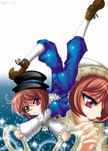 Rating: Safe Score: 0 Tags: auto_tagged brown_hair dress frills green_eyes hat heterochromia image long_sleeves multiple_girls pair pants red_eyes short_hair siblings sisters souseiseki suiseiseki top_hat twins User: admin