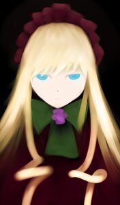 Rating: Safe Score: 0 Tags: 1girl bangs black_background blonde_hair blue_eyes bow bowtie closed_mouth dress flower green_bow hat image long_hair long_sleeves looking_at_viewer shinku simple_background solo very_long_hair User: admin