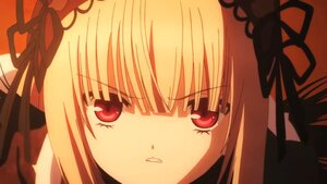 Rating: Safe Score: 3 Tags: 1girl bangs blonde_hair close-up face frills hair_ribbon image looking_at_viewer red_eyes ribbon solo suigintou User: admin