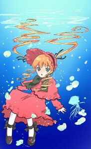 Rating: Safe Score: 0 Tags: 1girl air_bubble blonde_hair blue_eyes bonnet bow dress drill_hair full_body image long_hair long_sleeves red_dress shinku shoes solo twin_drills underwater User: admin