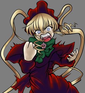 Rating: Safe Score: 0 Tags: 1girl blonde_hair blue_eyes bonnet dress drill_hair fangs flower image long_hair long_sleeves looking_at_viewer open_mouth red_dress shinku solo teeth twintails User: admin