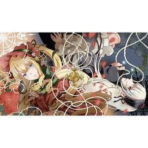 Rating: Safe Score: 0 Tags: 2girls black_dress blonde_hair blue_eyes bonnet bow doll_joints dress flower frills green_neckwear hairband image joints lolita_fashion long_hair long_sleeves looking_at_viewer multiple_girls pair petals red_eyes red_flower red_rose rose shinku silver_hair suigintou twintails wings User: admin