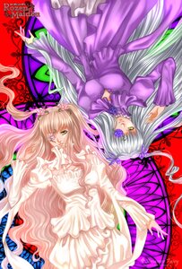 Rating: Safe Score: 0 Tags: 2girls barasuishou dress eyepatch flower frills hair_flower hair_ornament image kirakishou long_hair long_sleeves multiple_girls pair purple_dress purple_flower rose silver_hair very_long_hair white_dress wings yellow_eyes User: admin