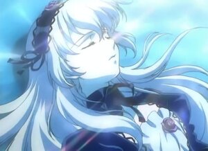 Rating: Safe Score: 0 Tags: 1girl air_bubble blue_theme blurry bubble depth_of_field floating_hair flower image long_hair solo suigintou underwater white_skin User: admin