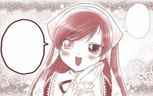 Rating: Safe Score: 0 Tags: 1girl :d auto_tagged blank_speech_bubble blush image long_hair long_sleeves looking_at_viewer monochrome open_mouth smile solo speech_bubble spoken_blush suiseiseki upper_body User: admin