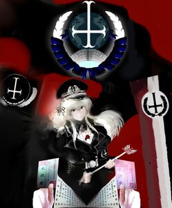 Rating: Safe Score: 0 Tags: 1girl breasts flower fur_trim hat image long_hair looking_at_viewer military military_uniform red_eyes sitting solo suigintou white_hair User: admin